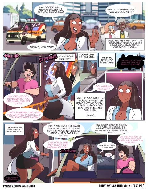 Drive My Van Into Your Heart (Steven Universe) [Hermit Moth] porn comic cover