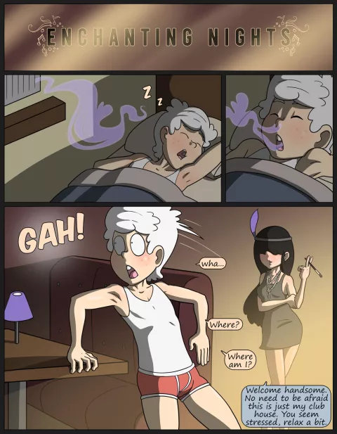 Enchanting Nights (The Loud House) [MedullaMind] porn comic cover