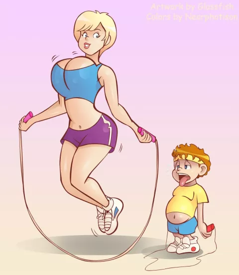 Exercise Mom [Glassfish] porn comic cover