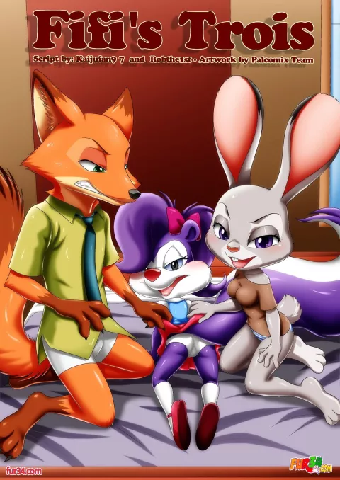 Fifi’s Trois (Tiny Toon Adventures , Zootopia) [Palcomix] porn comic cover