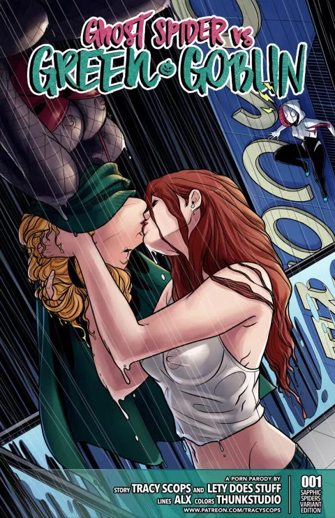 Ghost Spider VS. Green Goblin (Spider-Man) [Tracy Scops] porn comic cover