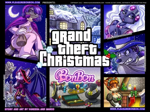 Grand Theft Christmas [PleasureBonBon] porn comic cover