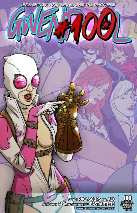 Gwenpool #100 (Spider-Man) [Tracy Scops] porn comic cover