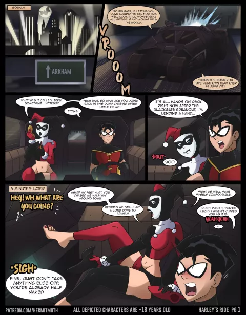 Harley’s Ride (Batman) [Hermit Moth] porn comic cover
