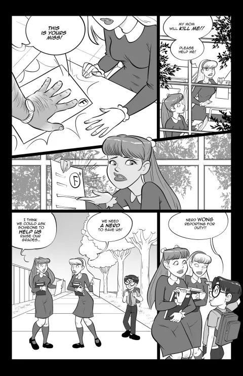 Helping With Grades [Mark Kleanup] porn comic cover