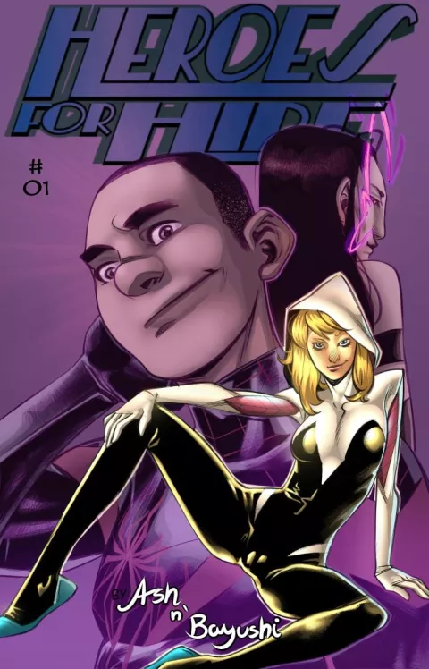 Heroes For Hire (Spider-Man) [Bayushi] porn comic cover
