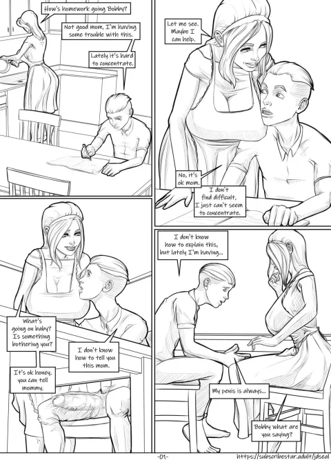 Homework Trouble [JDseal] porn comic cover