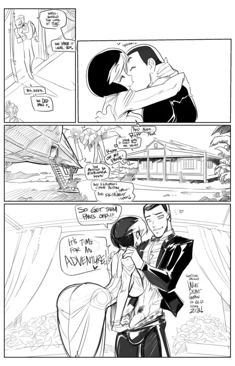 Honeymoon Adventure (Gold Digger) [Fred Perry] porn comic cover