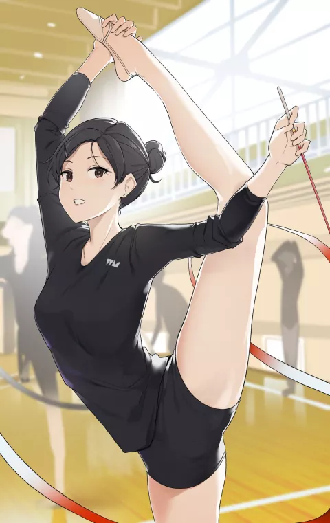 How A Gymnastics Club Girl Learned How to Express Herself Through Sex [Wakamatsu] porn comic cover