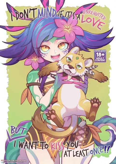 I don’t mind if It’s a unrequited love. But I want to kiss you at least once!! (League of Legends) [Strong Bana] porn comic cover
