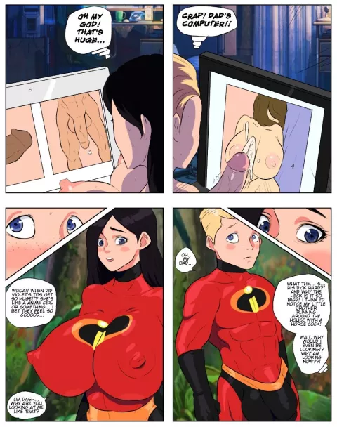 Incestibles (The Incredibles) [Jay Marvel] porn comic cover