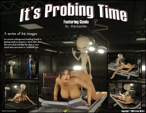 It’s Probing Time – Gisela, Alien [Blackadder] porn comic cover