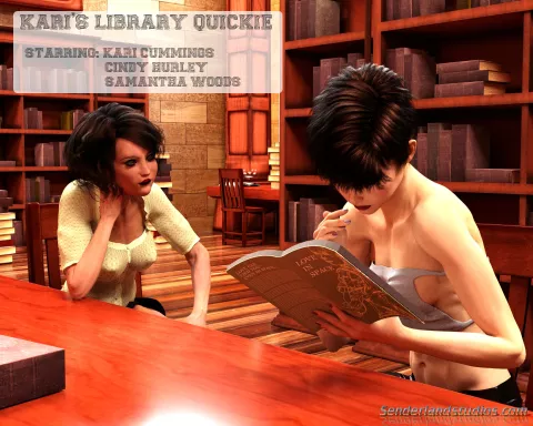 Kari’s Library Quickie [Senderland Studios] porn comic cover