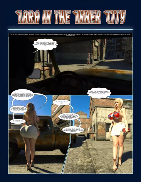 Lara In The Inner City [Moiarte3D] porn comic cover