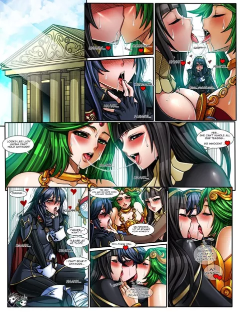 Lucina’s Private Lesson (Fire Emblem Awakening, Kid Icarus) [JadenKaiba] porn comic cover
