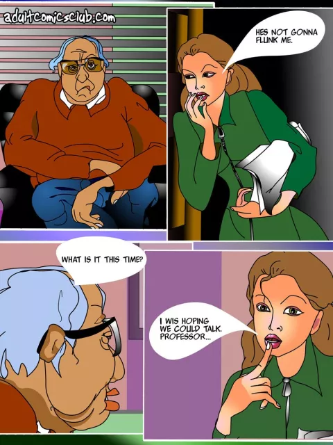 Lucky Professor [AdultComicsClub] porn comic cover