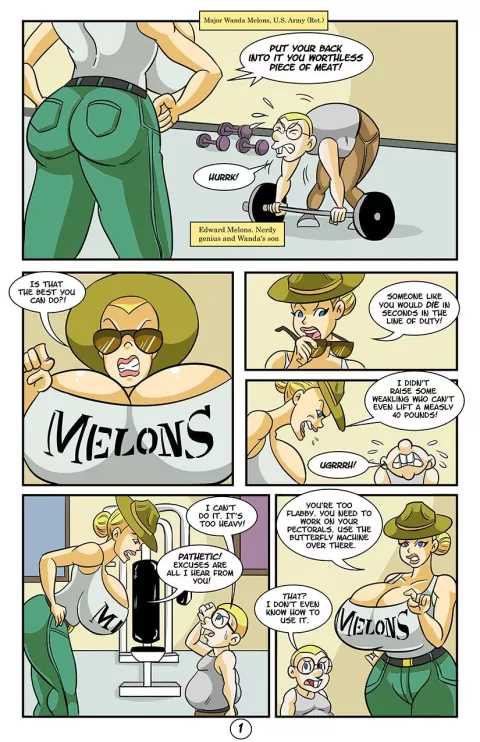 Major Melons [Glassfish] porn comic cover