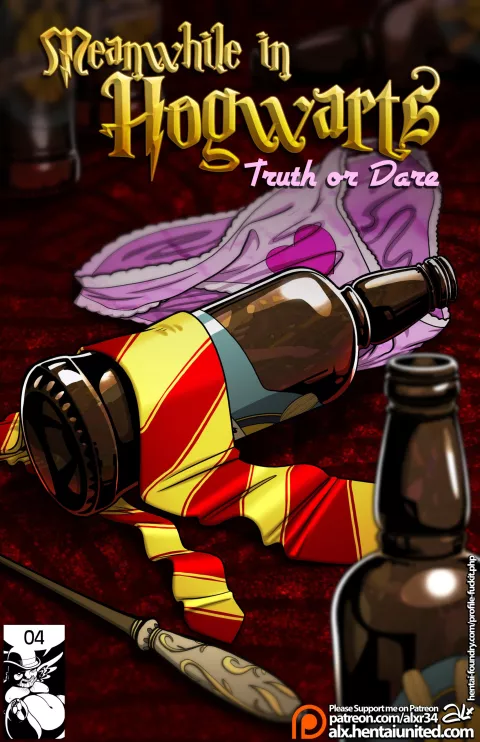 Meanwhile In Hogwarts – Truth Or Dare (Harry Potter) [Alxr34] porn comic cover