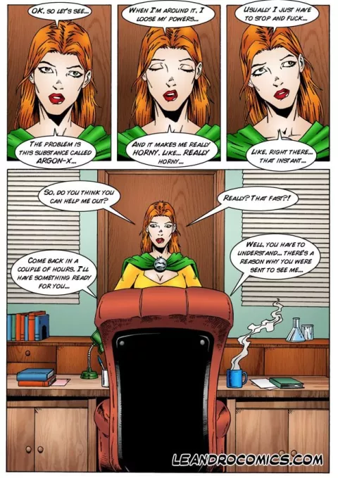 Megachick Meets Eugene [Leandro Comics] porn comic cover