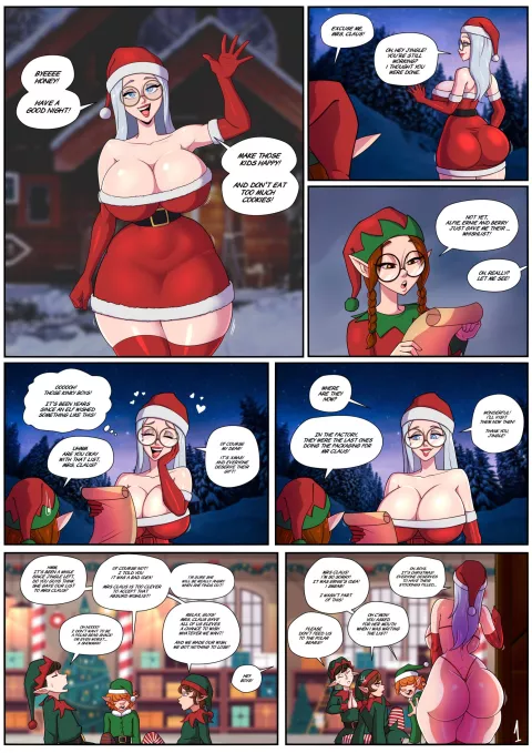 Mrs. Claus [Parvad] porn comic cover