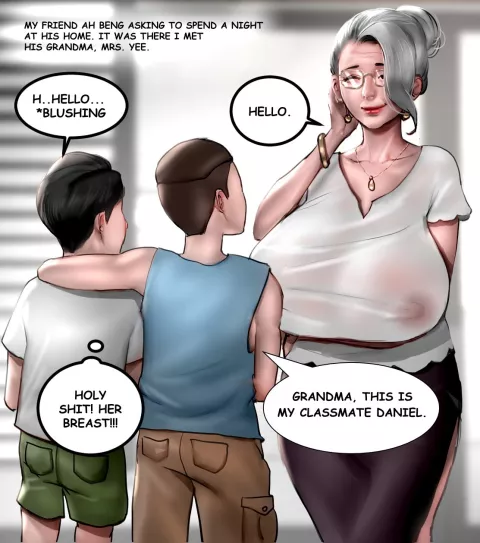 My Friend’s Grandma [Scarlett Ann] porn comic cover