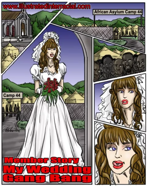 My Wedding Gangbang [IllustratedInterracial] porn comic cover