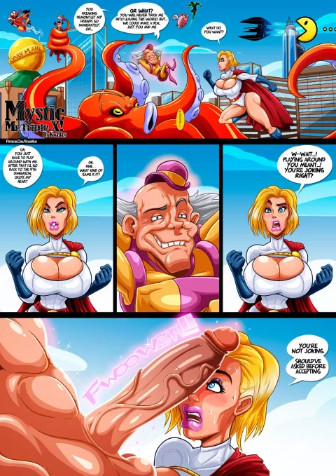 Mystic Mr.Triple X! (Justice League) [KogeiKun] porn comic cover