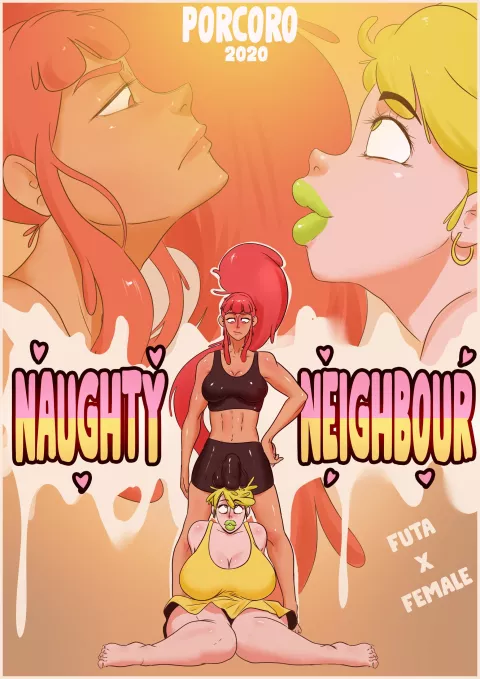 Naughty Neighbour [Porcoro] porn comic cover