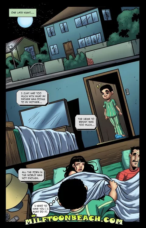 Night With Mom [MILFToon] porn comic cover