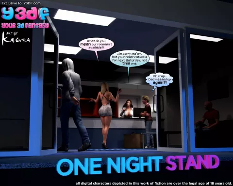 One Night Stand [Y3DF] porn comic cover
