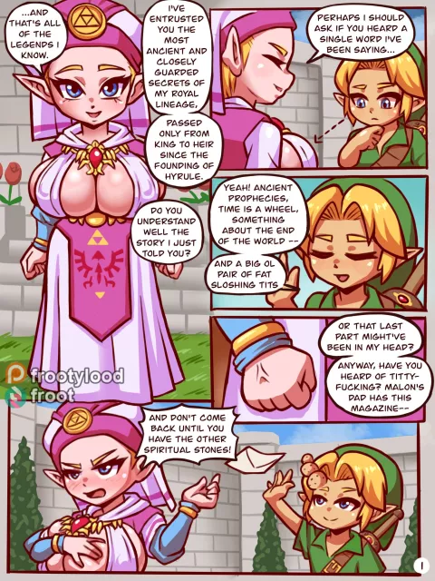Orgasms of Time (The Legend of Zelda) [Mossy Froot] porn comic cover
