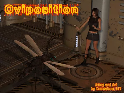 Oviposition [3DMonsterStories] porn comic cover
