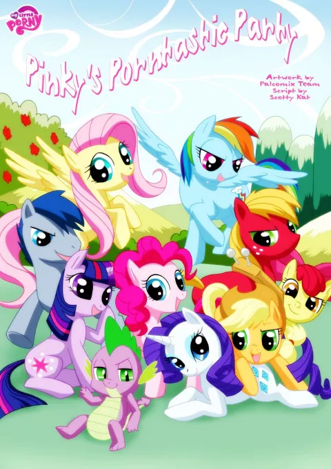 Pinky’s Porntastic Party (My Little Pony – Friendship Is Magic) [PalComix] porn comic cover