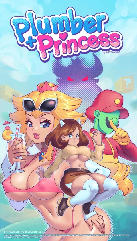 Plumber+Princess (Mario Series) [SuperSatanSon] porn comic cover