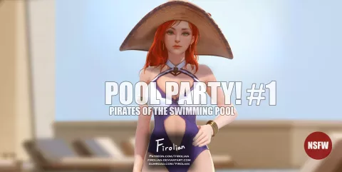 Pool Party (League Of Legends) [Firolian] porn comic cover
