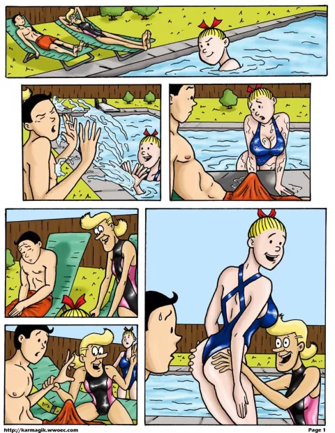 Poolside (Suske en Wiske) [Karmagik] porn comic cover