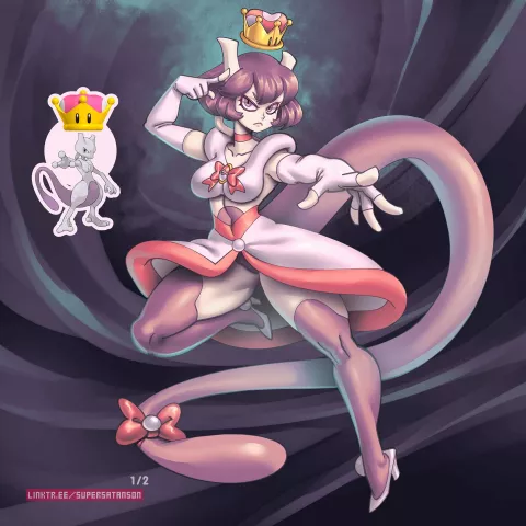 Princess Mewtwo (Pokemon) [SuperSatanSon] porn comic cover