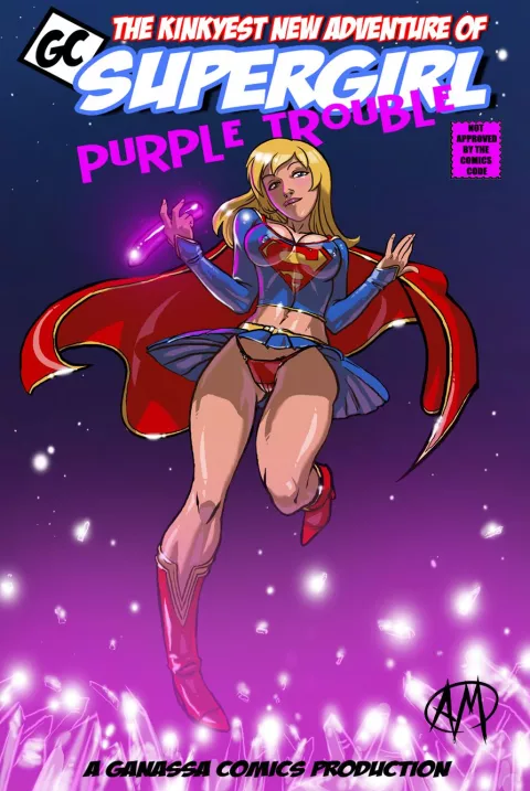 Purple Trouble (Supergirl) [Ganassa] porn comic cover
