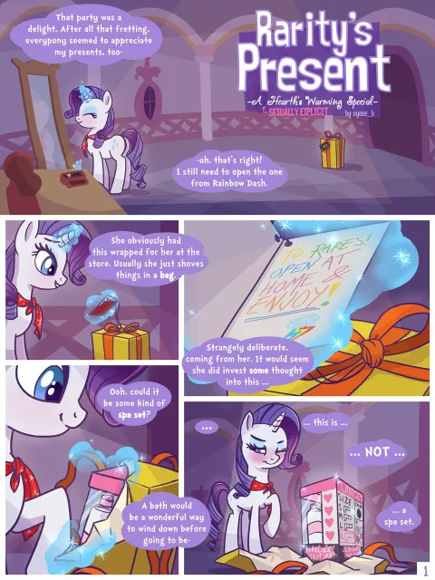 Rarity’s Present (My Little Pony – Friendship is Magic) [Syoee_B] porn comic cover