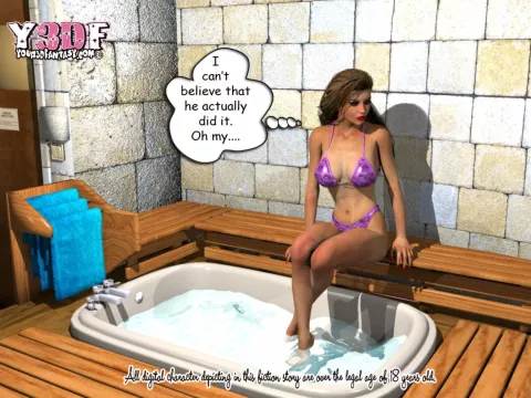 Sauna [Y3DF] porn comic cover