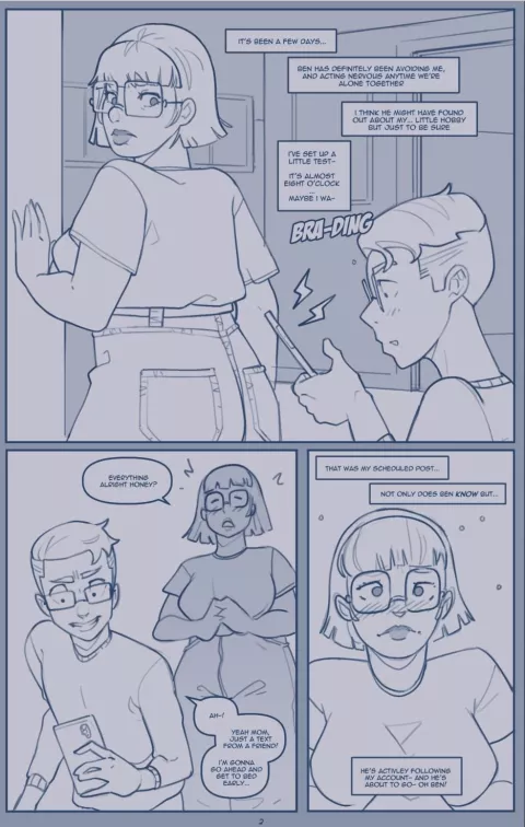 Son Finds Mom Online [NotEnoughMilk] porn comic cover