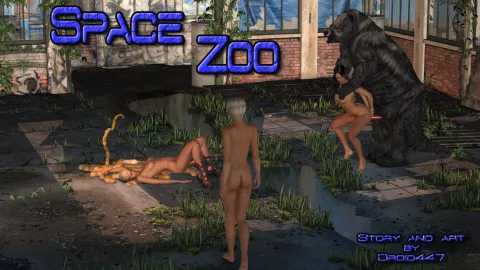 Space Zoo [3DMonsterStories , Droid447] porn comic cover