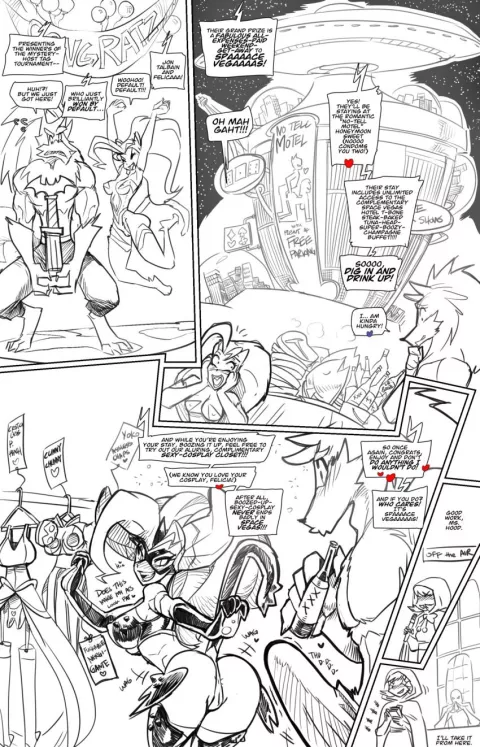 Space vegas (Darkstalkers) [Fred Perry] porn comic cover