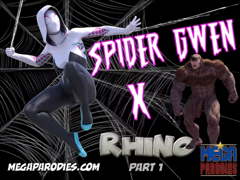 Spider-Gwen X Rhino (Spider-Man) [MegaParodies] porn comic cover