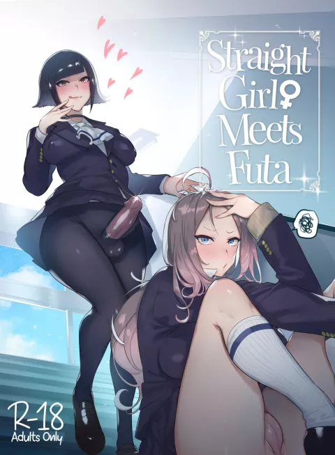 Straight Girl Meets Futa [Itami] porn comic cover