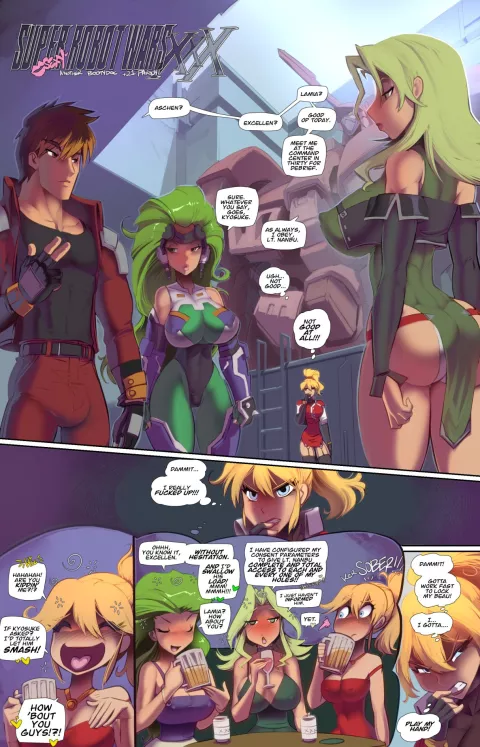 Super Sexy Robot Wars XXX (Super Robot Wars) [Fred Perry] porn comic cover