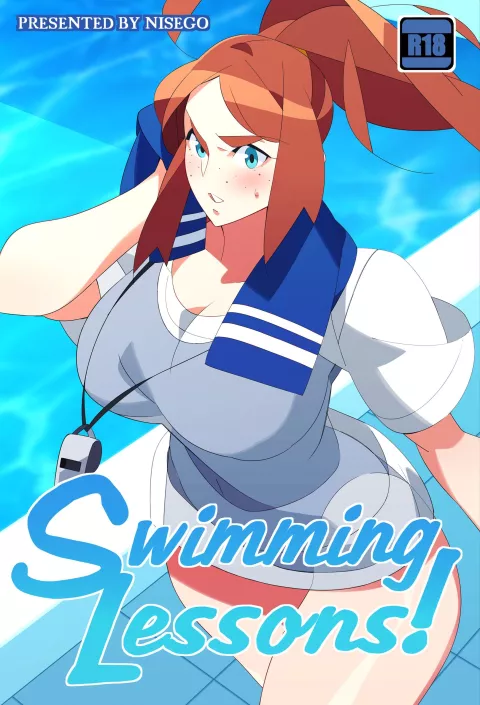 Swimming Lessons! [Nisego] porn comic cover