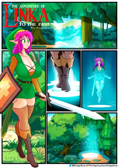 The Adventure of Linka to the Past (The Legend of Zelda) [Kogeikun] porn comic cover