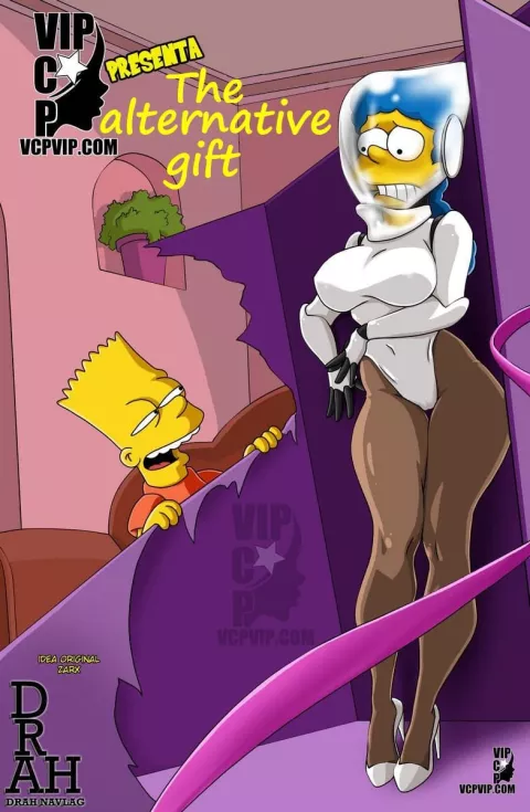 The Alternative Gift (The Simpsons) [Drah Navlag] porn comic cover