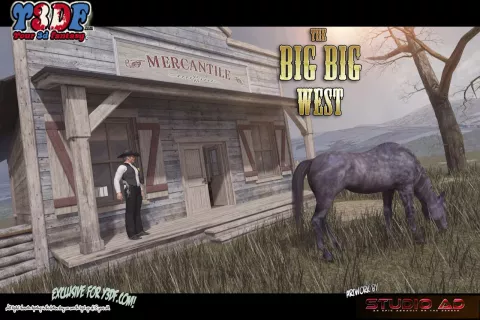 The Big Big West [Y3DF] porn comic cover